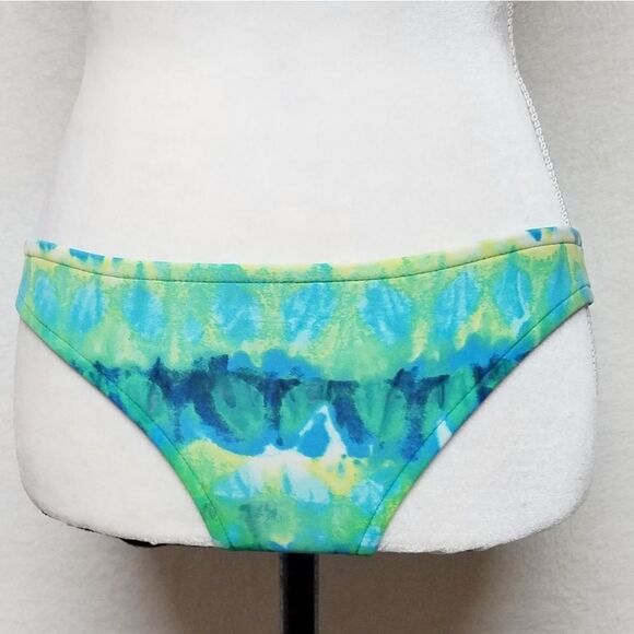 VINTAGE Surf Side Blue Tie-Dye Halter Bikini - Picture 5 of 14
